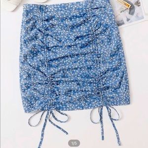 Blue flower skirt